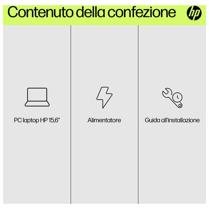 HP Laptop 15-fd0092nl Intel Core i7 16 GB RAM 512 GB SSD 15.6 pollici Full HD Wi-Fi 6 Windows 11 colore Argento