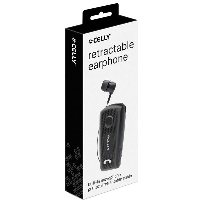 Celly Auricolare In-Ear Cablato Nero con USB-C