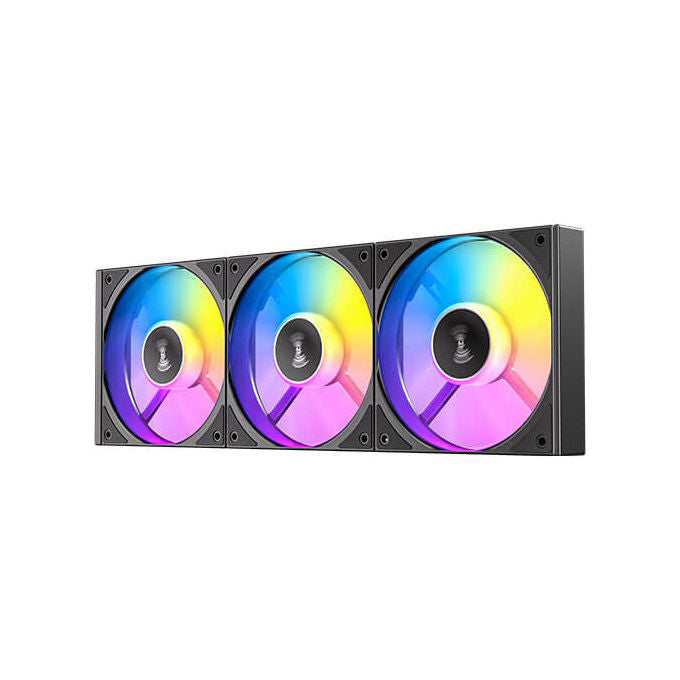 Antec C120R Ventola da 12cm ARGB PWM per PC, Nero (3 pezzi)