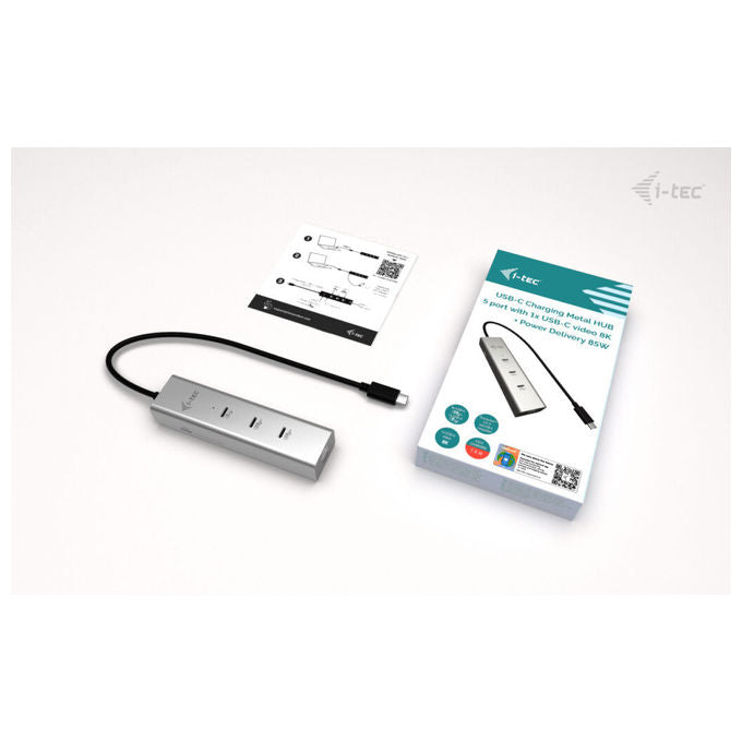 I-Tec Hub USB-C 5 porte con video 8K e Power Delivery 85W