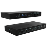 I-tec Docking Station USB-C KVM per 3 Host Doppio Video 92W
