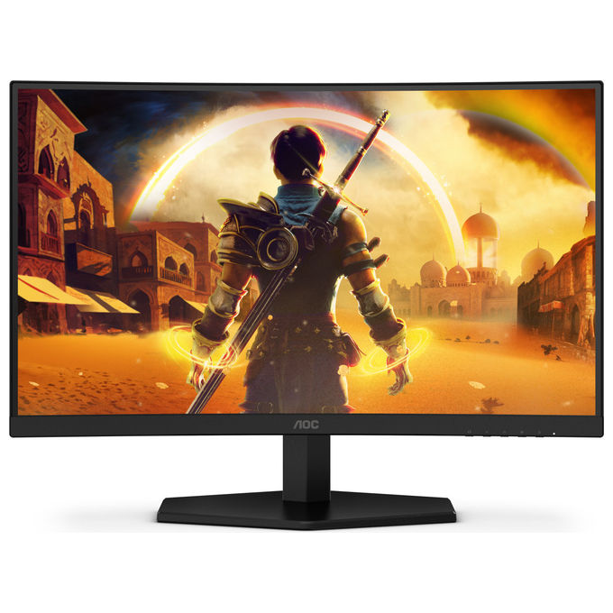 AOC Monitor Gaming Curvo 24'' Full Hd 180Hz Nero Rosso