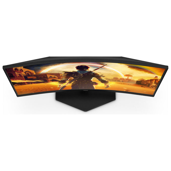 AOC Monitor Gaming Curvo 24'' Full Hd 180Hz Nero Rosso