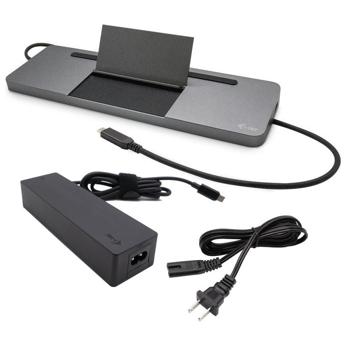 I-tec Docking Station Ergonomica 4K con Alimentatore 100W