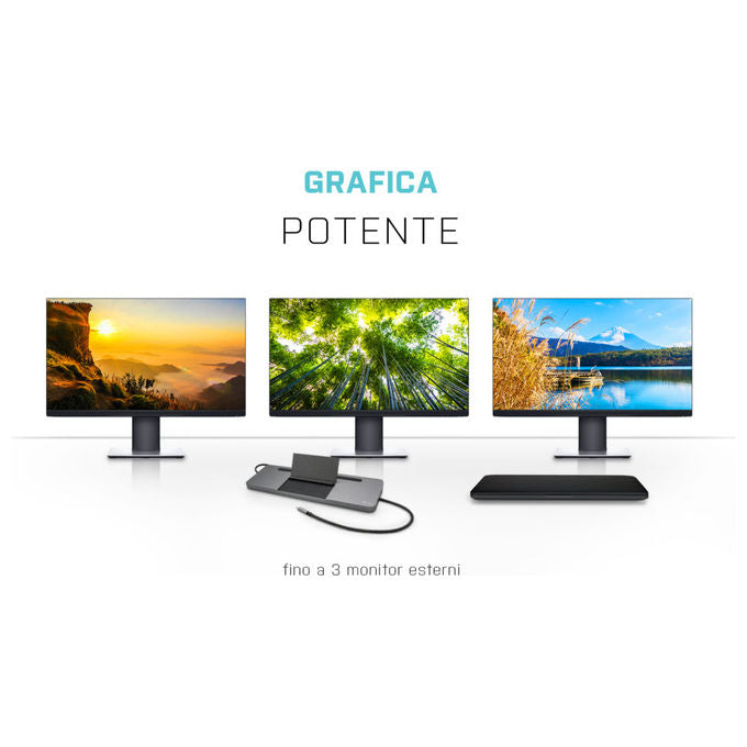 I-tec Docking Station Ergonomica 4K con Alimentatore 100W