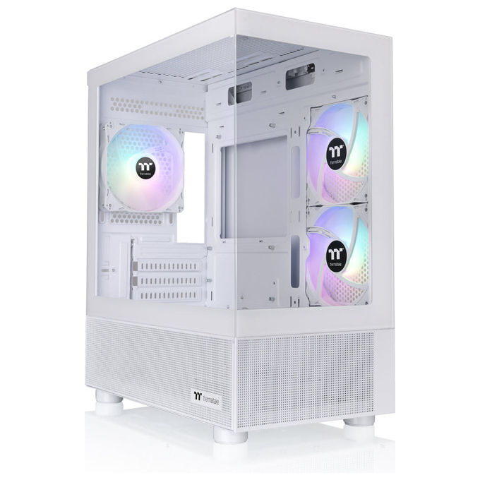 Thermaltake View 170 TG ARGB Snow, Micro Tower PC Bianco