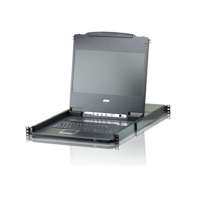 Aten CL6708MW Switch KVM LCD DVI FHD 8 Porte 17.3'' Nero