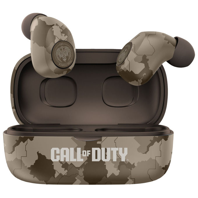 OTL Technologies COD283 Call of Duty Auricolari TWS Gaming Bluetooth 5.3 ENC IPX4 6h autonomia colore Mimetico