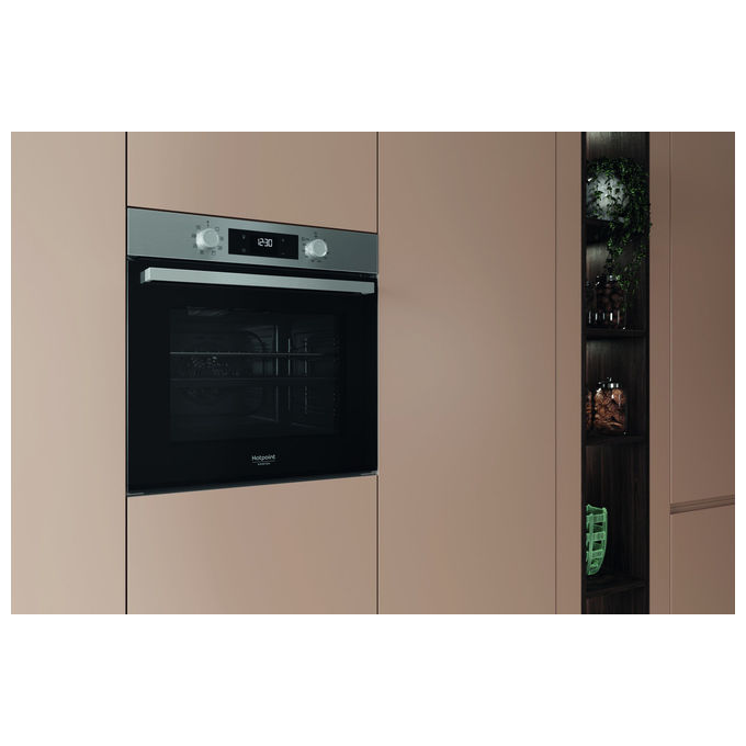 Hotpoint Ariston HAO3 K55H X Forno Elettrico da Incasso 71L Acciaio Inox Nero