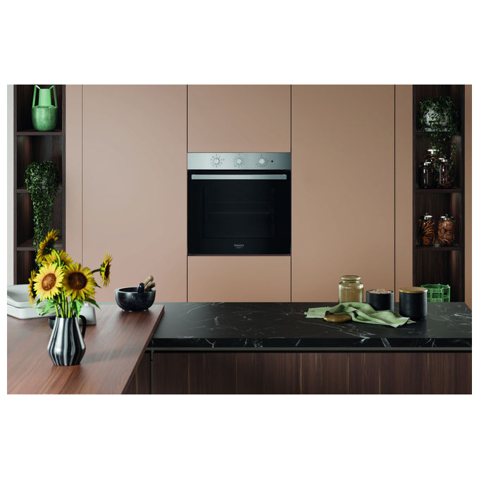 Hotpoint Ariston HAO3 K38HU X Forno elettrico 71 L Nero Acciaio Inox