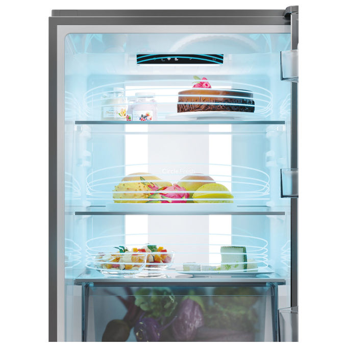 Candy CNCQ4T618EX Frigorifero Combinato 355 L Classe E 185 cm Acciaio inox colore Acciaio inox
