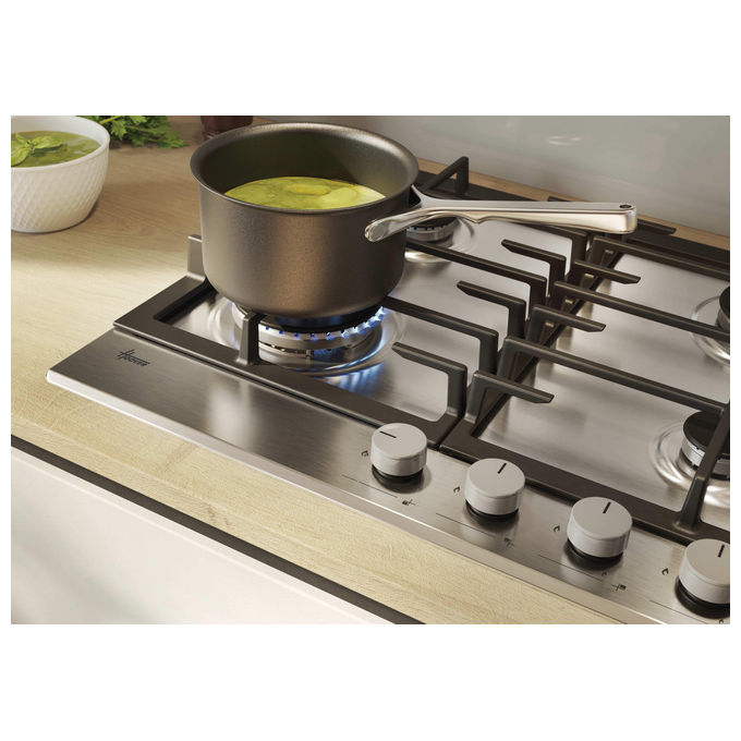 Hoover HHG6BF4C3X Piano Cottura a Gas Inox da Incasso 60 cm