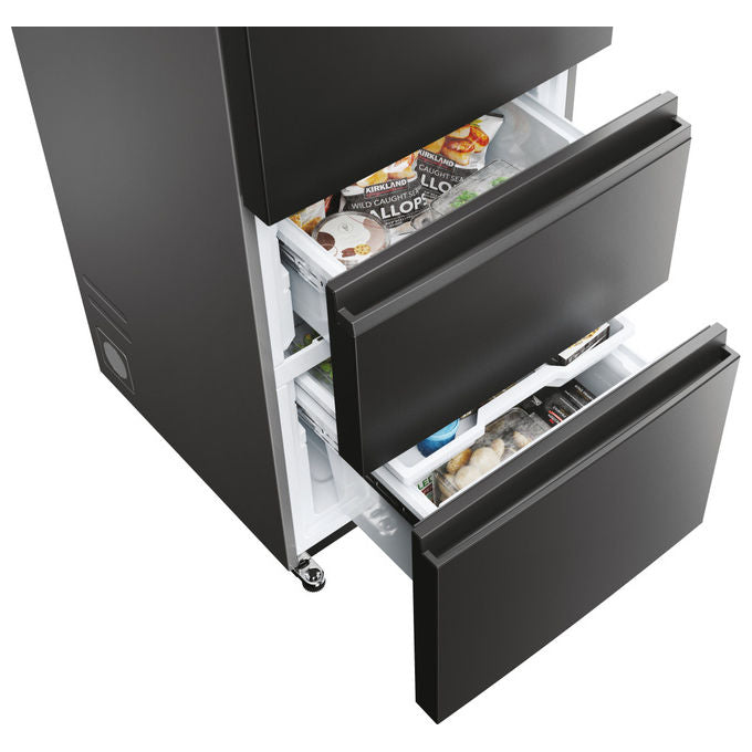 Haier HTW5618DNPT Serie 5 Frigorifero Combinato 360 L 185 cm Classe D 35 dB Total No Frost Wi-Fi colore Nero
