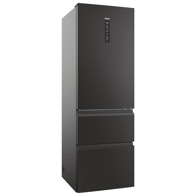 Haier HTW5618DNPT Serie 5 Frigorifero Combinato 360 L 185 cm Classe D 35 dB Total No Frost Wi-Fi colore Nero