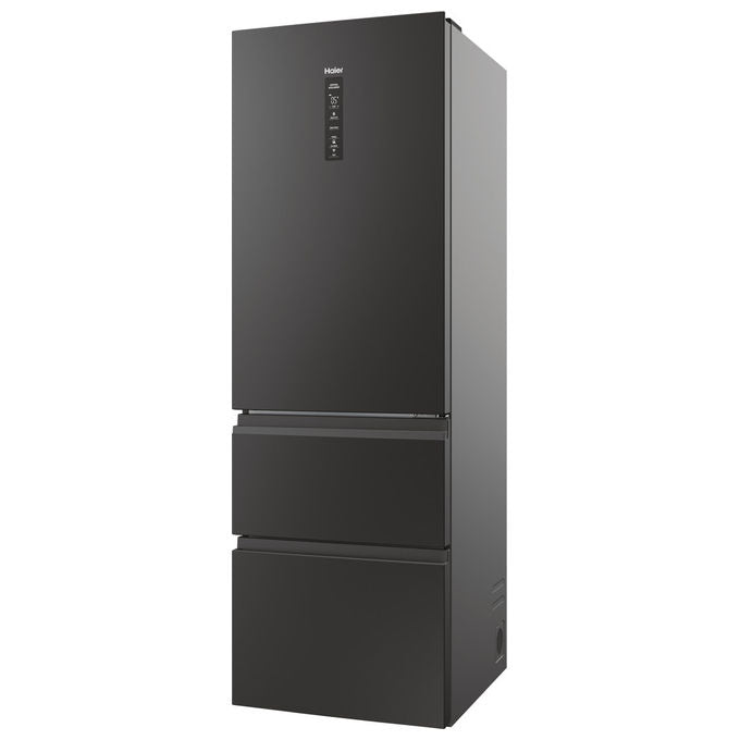 Haier HTW5618DNPT Serie 5 Frigorifero Combinato 360 L 185 cm Classe D 35 dB Total No Frost Wi-Fi colore Nero