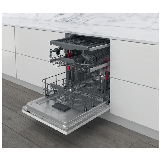 Whirlpool W0I D734L S Lavastoviglie da Incasso 14 coperti Classe D 44 dB 10 programmi NaturalDry (82x60x55 cm) colore Argento