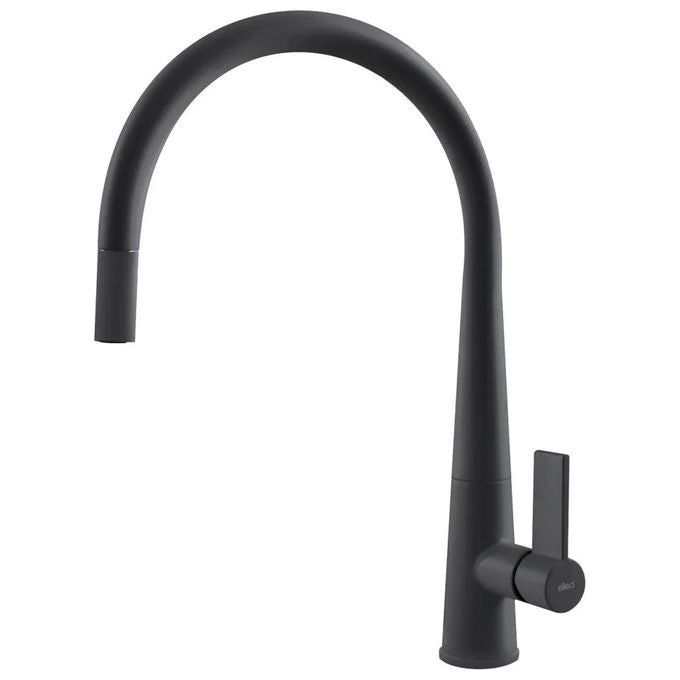 Elleci Athena Plus Miscelatore Mono Splitcomando Nero con Doccetta Estraibile