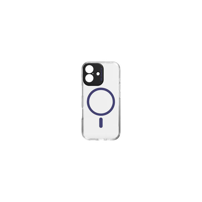 Celly Cromomag custodia morbida gomma nera MagSafe per iPhone 17