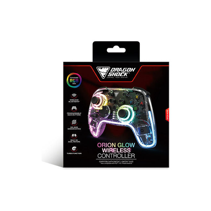 Dragonshock Gamepad Bluetooth Nero per Nintendo Switch