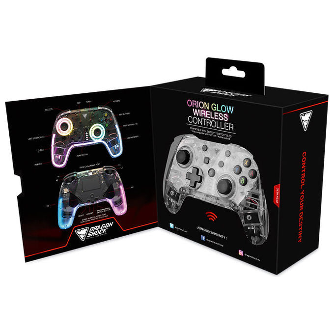Dragonshock Gamepad Bluetooth Nero per Nintendo Switch