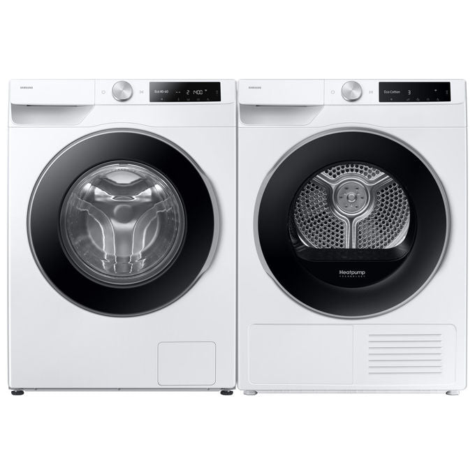 Samsung DV90DG6845LE Series 6 Asciugatrice Pompa di Calore 9 Kg Classe A WiFi OptimalDry AI Dry+ (85x60x60 cm) colore Bianco