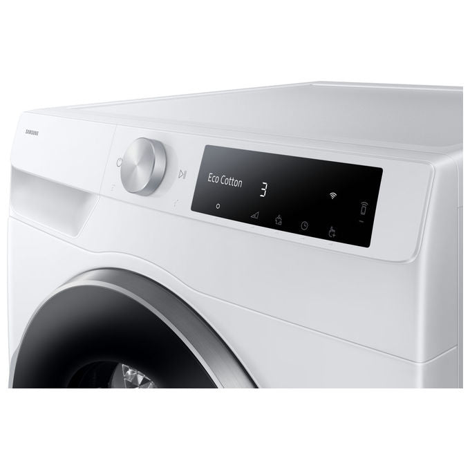 Samsung DV90DG6845LE Series 6 Asciugatrice Pompa di Calore 9 Kg Classe A WiFi OptimalDry AI Dry+ (85x60x60 cm) colore Bianco