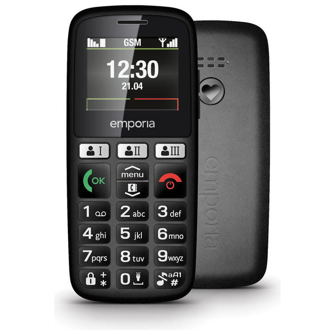 Emporia Happy Telefono per Anziani Nero