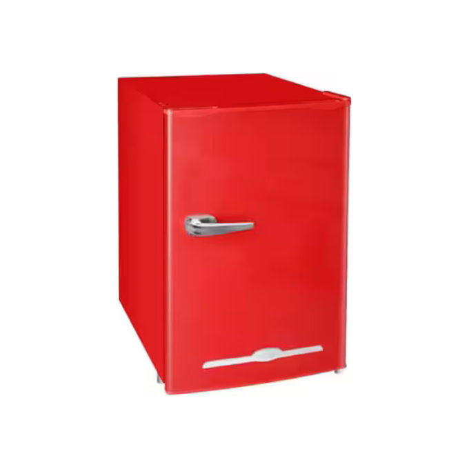 Akai CLASS90K-RD Frigorifero Mini Frigo Libera installazione Rosso 831x480x450 mm Classe F 100 Litri Statico Raffreddamento