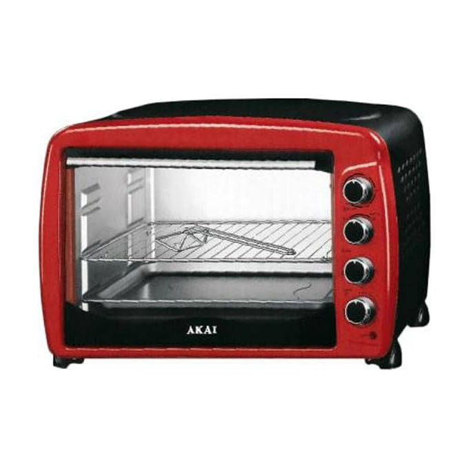 AKAI Forno Elettrico 65L Rosso Nero