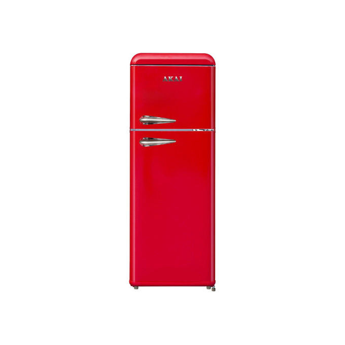 Akai CLASS241KRD Frigorifero Doppia Porta Capacita' 204 L Altezza 147 cm Classe E 41 dB Rosso