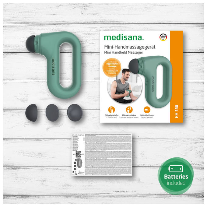 Medisana HM 330 Mini Massaggiatore Universale Nero Verde