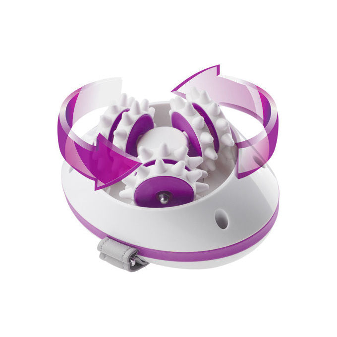 Medisana AC 850 Massaggiatore Anticellulite 2 intensita' 3x2 rulli 1200 rpm cavo 2 m colore Viola Bianco