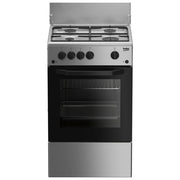 Beko CSG42011FS Cucina a Gas 4 Fuochi Forno a Gas 54 L Accensione Elettrica (85x50x50 cm) colore Argento
