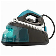 Akai SS2200N-H Ferro da Stiro con Caldaia 2250W Piastra Ceramica Serbatoio 1.3 L 3 bar Vapore Continuo 55 g-min colore Nero Azzurro
