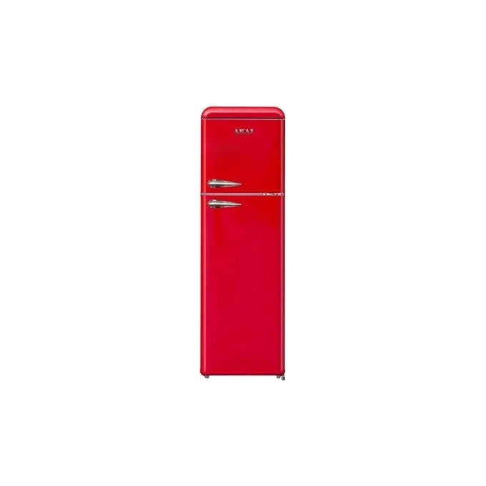 Akai Frigorifero Doppia Porta Vintage 280 L Rosso Classe E 41 dB (175x55x59 cm) colore Rosso