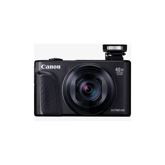 Canon SX740 HS LITE PowerShot Fotocamera Compatta 20.3 MP Zoom Ottico 40x Video 4K DIGIC 8 Wi-Fi Bluetooth colore Nero