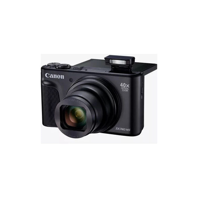 Canon SX740 HS LITE PowerShot Fotocamera Compatta 20.3 MP Zoom Ottico 40x Video 4K DIGIC 8 Wi-Fi Bluetooth colore Nero