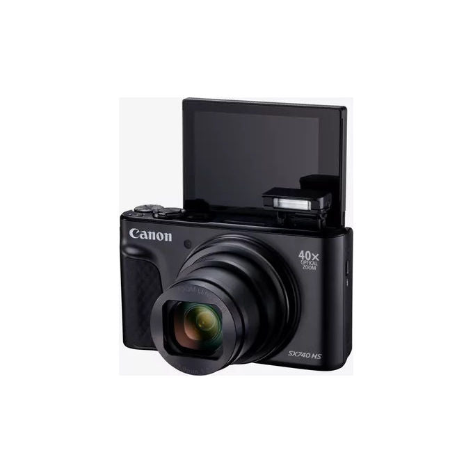Canon SX740 HS LITE PowerShot Fotocamera Compatta 20.3 MP Zoom Ottico 40x Video 4K DIGIC 8 Wi-Fi Bluetooth colore Nero