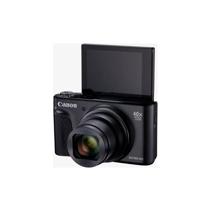 Canon SX740 HS LITE PowerShot Fotocamera Compatta 20.3 MP Zoom Ottico 40x Video 4K DIGIC 8 Wi-Fi Bluetooth colore Nero