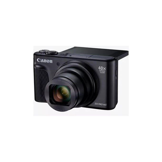 Canon SX740 HS LITE PowerShot Fotocamera Compatta 20.3 MP Zoom Ottico 40x Video 4K DIGIC 8 Wi-Fi Bluetooth colore Nero