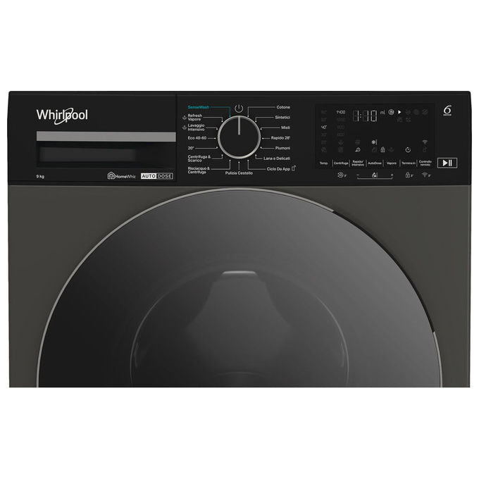 Whirlpool Lavatrice 9 Kg WiFi A-50% Inverter Grigio WPM 911G ADS IT