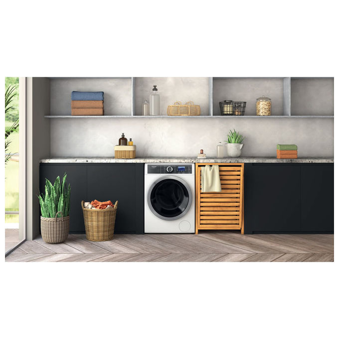 Hotpoint H6 08 GPOWER IT Lavatrice Carica Frontale 10 Kg 1400 rpm Classe A Inverter Vapore Anti-allergy (85x59x64 cm) colore Bianco