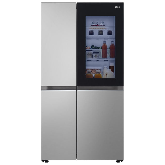 LG GSVV80PYLL InstaView Frigorifero Americano Side-by-Side 655 L 179 cm Classe E 36 dB Total No Frost Wi-Fi Touch colore Argento