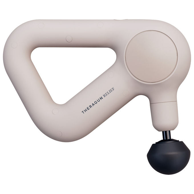 Therabody TG0003969-3A50 Theragun Relief Massaggiatore Percussivo 3 Testine Bluetooth Display LCD 120 min colore Beige