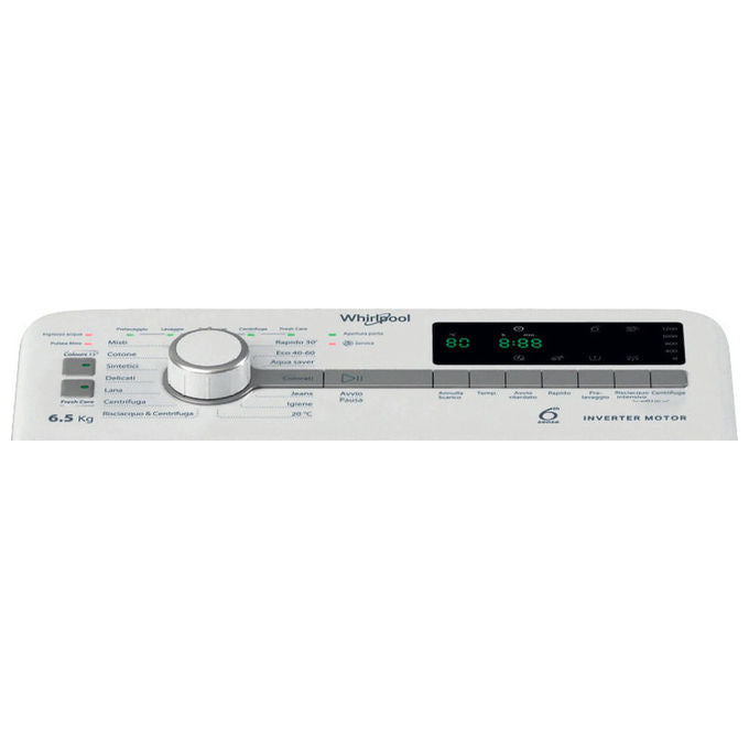 Whirlpool TDLR 65261BS IT Lavatrice carica dallalto 6.5kg 1200 rpm B Bianco