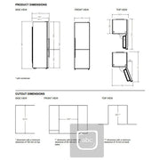 Bertazzoni RBM60F4FXNC frigorifero libero installazione Acciaio Inox 331 L