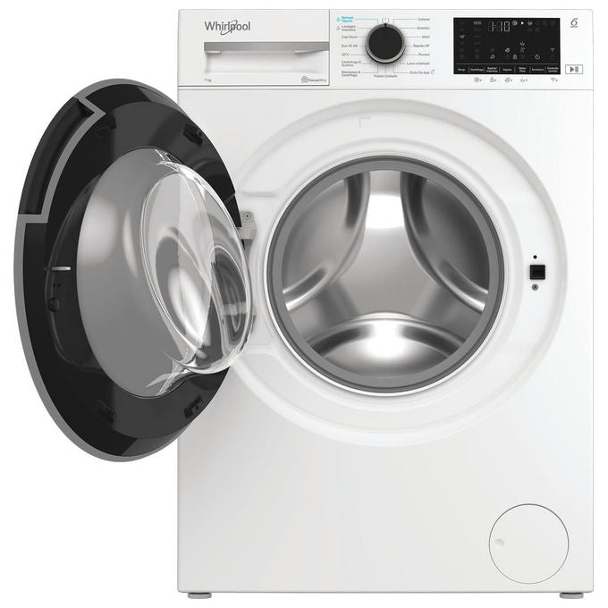 Whirlpool WAM762WBIT Lavatrice Carica Frontale 7 Kg 1200 rpm Classe A Motore Inverter WiFi Vapore (85x60x50 cm) colore Bianco