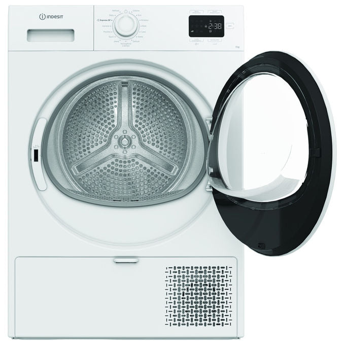 Indesit C YD 94D WW IT Asciugatrice Pompa di Calore 9 Kg Classe C 63 dB QuickDry Display Digitale (84,6x59,8x67,2 cm) colore Bianco