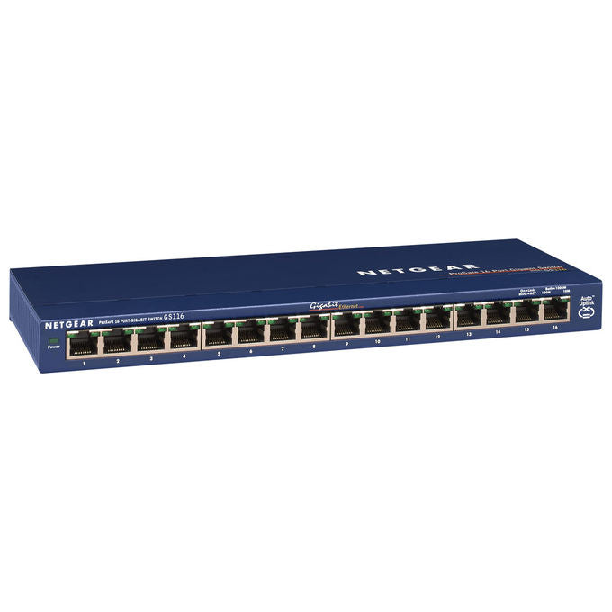 Netgear Switch 16 porte Gigabit Ethernet GS116-300EUS
