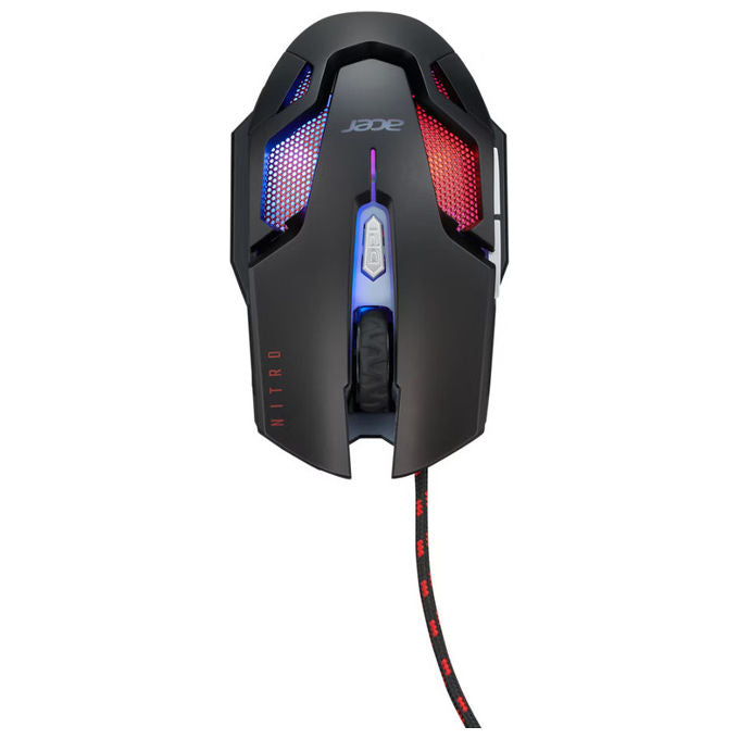 ACER Nitro Gaming NMW200 Mouse Ottico 7200 DPI Ambidestro Nero